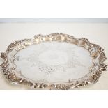 Silver salver Sheffield 510g