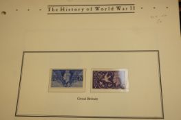 The History of WWII stamp collection - 12 pages