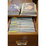Large collection of postcards, catalogued in drawe