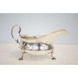 Silver sauce boat Sheffield 265g