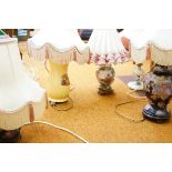 5x Table lamps