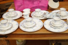 Queens rosina china company tea service together with a Wedgwood dish & bowls