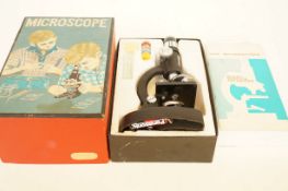 Vintage cased microscope