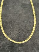 18ct Gold tri colour necklace Total weight 12.6g L