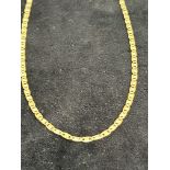 18ct Gold tri colour necklace Total weight 12.6g L