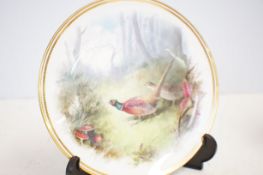 Minton plate pheasants signed A.H.Wright