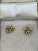 Pair of 9ct earrings