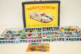 Matchbox series collectors case with 51 vehicles