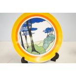 Wedgwood Clarcie Cliff plate blue firs limited edi