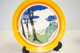 Wedgwood Clarcie Cliff plate blue firs limited edi