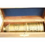 Boxed brass victorian marine telescope