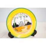Wedgwood Clarice Cliff plate tulip limited edition