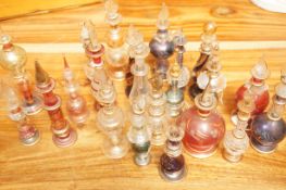 Collection of Italian glass scent bottle