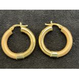 Pair of 18ct Gold earrings 5.6g