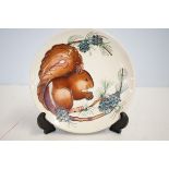 Moorcroft limited edition plate squirrel 1995 330/