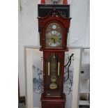 Long case clock with weights & pendulum