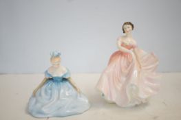 2 Royal Doulton figures debutant HN2210 the Polka