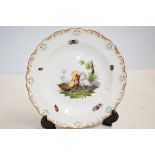 Meissen hand painted cabinet plate