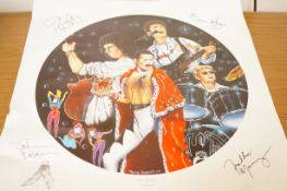 Queen the band by Trevor Horswell print