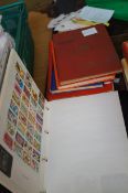 6 Stamp albums to include loose stamps