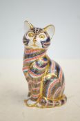 Royal crown derby seated cat seconds