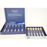 Blue Italian by Spode Box of spoons & cake fork &
