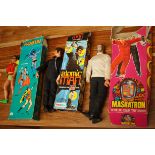 Collection of vintage action figures - Robin, Atom