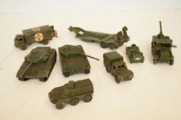 Collection of vintage Dinky military vehicles - us