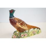 Beswick pheasant first version on flower base No 1