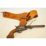 Reproduction cult replica pistol with leather hols