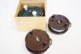 3x Vintage fishing reels - Paramount light weight