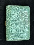 1920's WWI London H.Simmons shagreen cheroot case