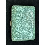 1920's WWI London H.Simmons shagreen cheroot case