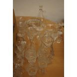 Collection of glass & crystal ware