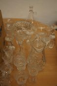 Collection of glass & crystal ware