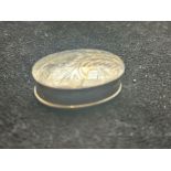 Small silver pill box