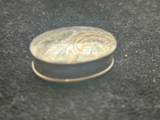 Small silver pill box