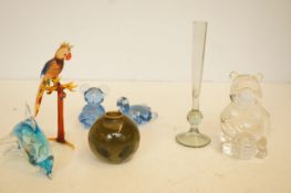 Collection of art glass figures
