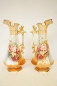 Wild & Adams early 20th century pair of jugs Heigh
