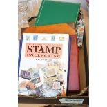 Stamp reference book & 4 blank folders