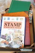 Stamp reference book & 4 blank folders