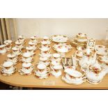 Royal Albert old county rose 90 Piece set - first