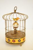 Brass bird cage clock