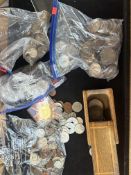 Unsorted world coin collection