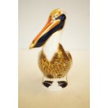 Royal crown derby pelican silver stopper
