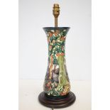 Moorcroft large lamp Holly hatch pattern