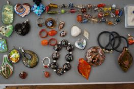 Good collection of Murano style jewellery