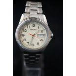 Seiko wristwatch with day/date