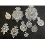 Collection of police badges, county burrow of Bolt