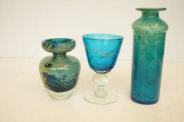 3 Pieces of Mdina glass Tallest 23 cm